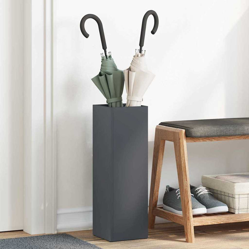 Afbeelding laden in galerijviewer, Vidaxl paraplu standaard antraciet 15,5 x 15,5 x 49 cm metaal
