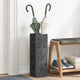 Vidaxl paraplu standaard met opslag zwart 15,5 x 15,5 x 49 cm metaal