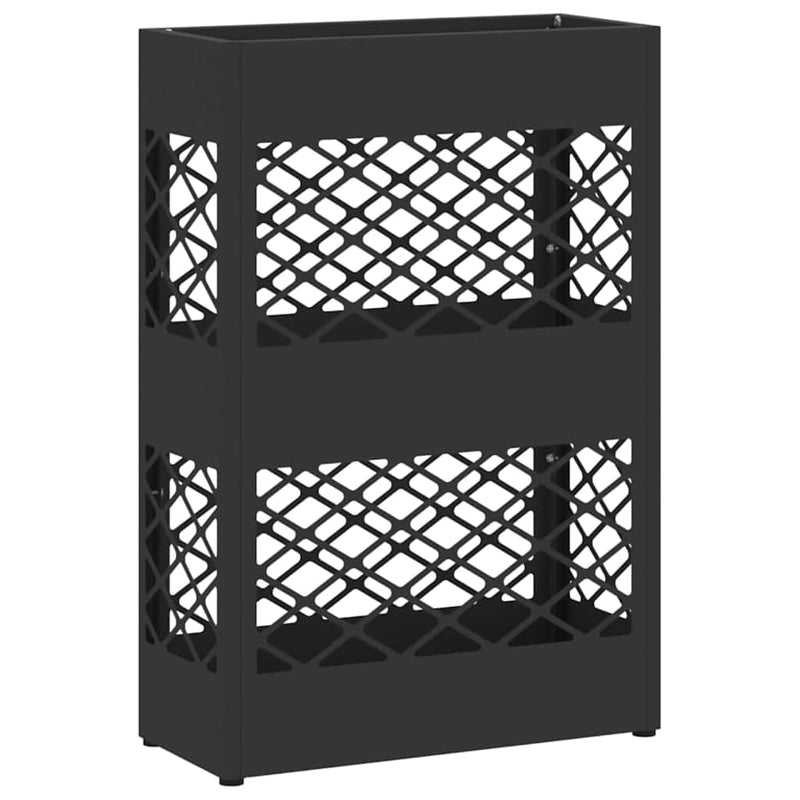 Afbeelding laden in galerijviewer, Vidaxl paraplu standaard zwart 28 x 12 x 41 cm staal
