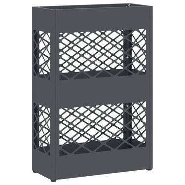 Vidaxl paraplu standaard antraciet 28 x 12 x 41 cm staal