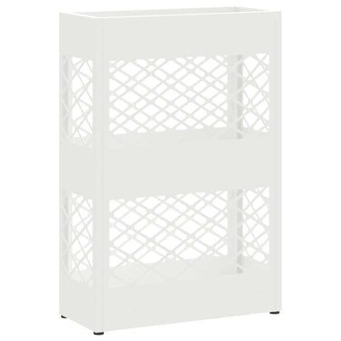 Vidaxl paraplu standaard wit 28 x 12 x 41 cm staal