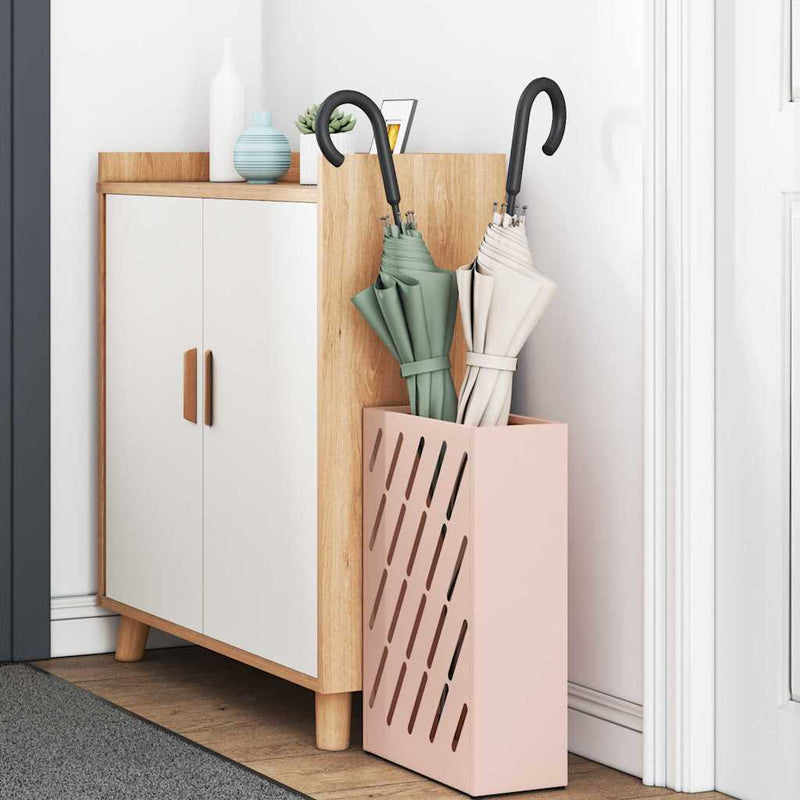 Afbeelding laden in galerijviewer, Vidaxl paraplu standaard roze 28 x 12 x 41 cm staal
