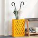 Vidaxl paraplu standaard mosterdgeel 28 x 12 x 41 cm staal