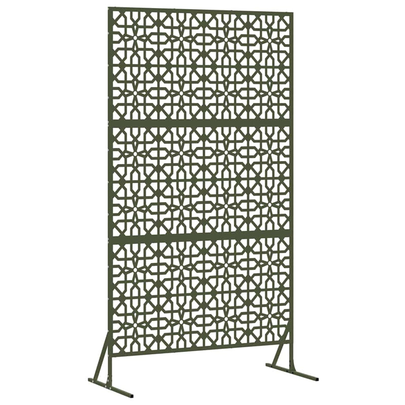 Afbeelding laden in galerijviewer, Vidaxl privacyscherm 100 x 50 x 180 cm staal olijfgroen
