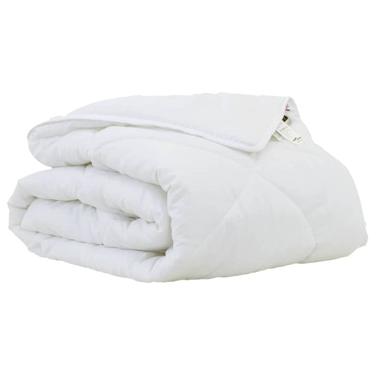 Vidaxl zomer dekbed wit 220 x 135 x 3 cm polyester
