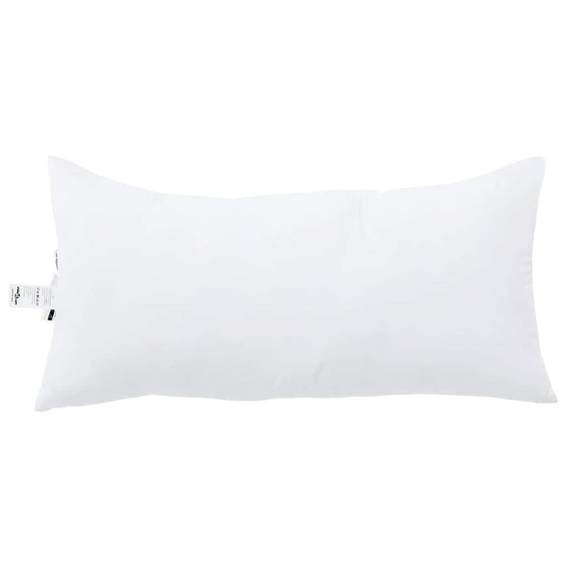 Afbeelding laden in galerijviewer, Vidaxl hoofdkussen met kussen wit 61 x 41 x 20 cm polyester
