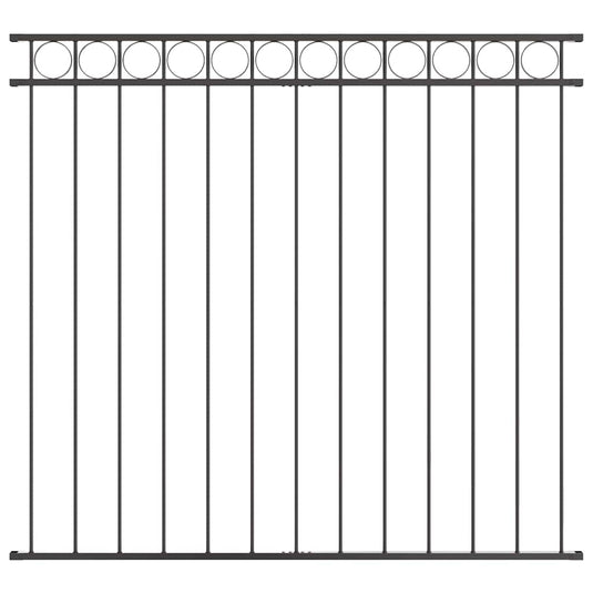 Vidaxl hecelement grijs 170 x 150 cm staal