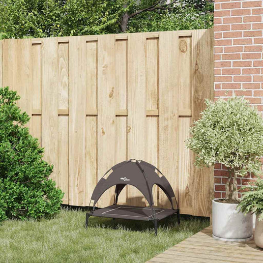 Vidaxl hondenbed bruin 63 x 49,5 x 60 cm staal