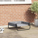 Vidaxl hondenbed lichtgrijs 57 x 57 x 24 cm staal