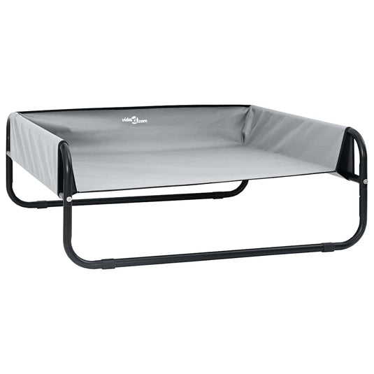 Vidaxl hondenbed lichtgrijs 57 x 57 x 24 cm staal