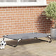 Vidaxl hondenbed lichtgrijs 105 x 65 x 18 cm staal