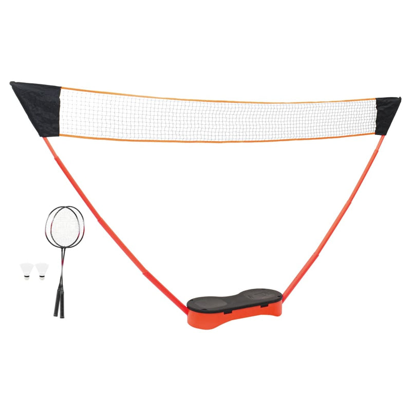 Afbeelding laden in galerijviewer, Vidaxl badmintonset met 2 rackets, net en opbergkoffer 292x30x152 cm
