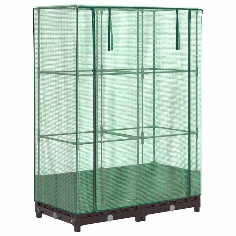 Afbeelding laden in galerijviewer, Vidaxl plantenbak verhoogd met kashoes 80x40x123 cm rattanlook
