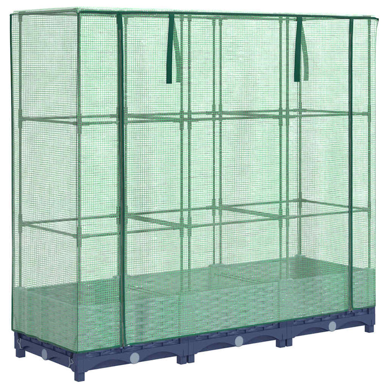 Afbeelding laden in galerijviewer, Vidaxl verhoogde plantenbak met kashoes rotanlook 120x40x123 cm
