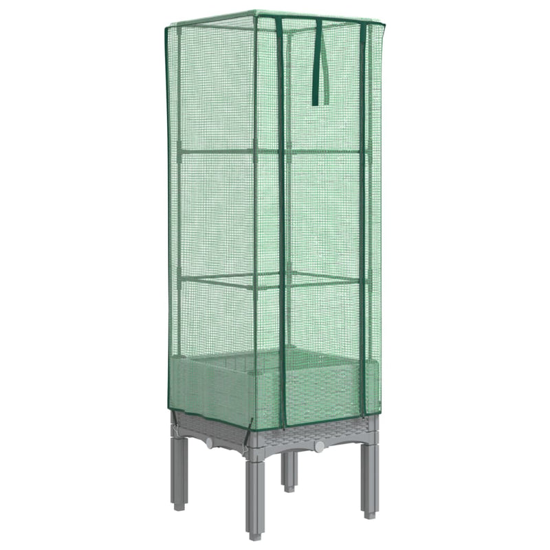 Afbeelding laden in galerijviewer, Vidaxl plantenbak verhoogd met kashoes 40x40x140 cm rattanlook
