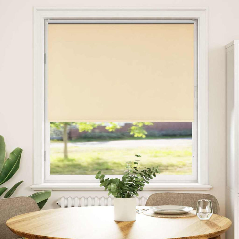 Afbeelding laden in galerijviewer, Vidaxl rolgordijn verduisterend 115x130 cm stofbreedte 110,7 cm beige
