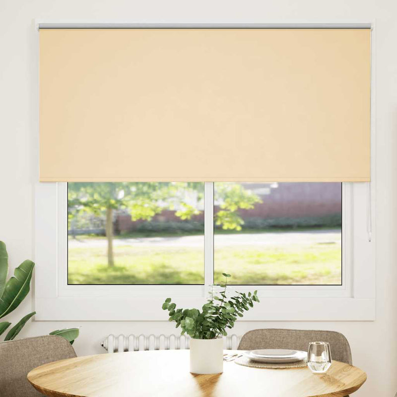 Afbeelding laden in galerijviewer, Vidaxl rolgordijn verduisterend 160x175 cm stofbreedte 156,6 cm beige
