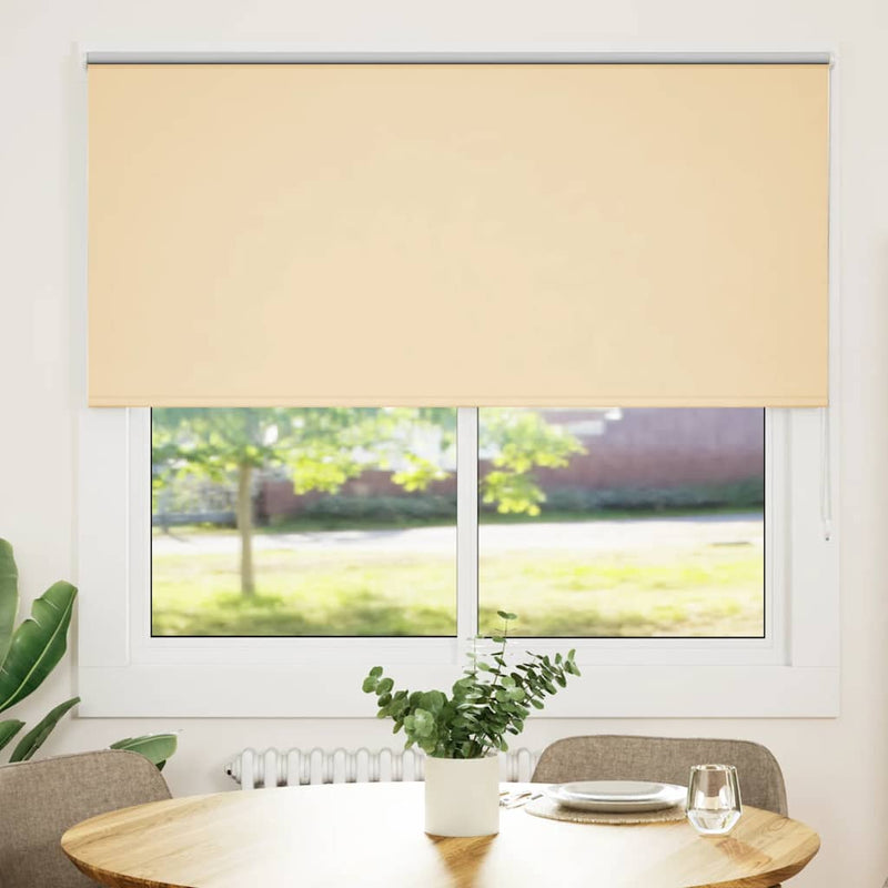 Afbeelding laden in galerijviewer, Vidaxl rolgordijn verduisterend 165x175 cm stofbreedte 161,6 cm beige
