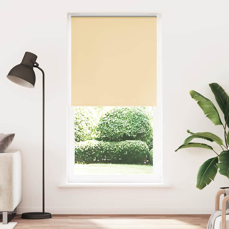 Afbeelding laden in galerijviewer, Vidaxl rolgordijn verduisterend 115x230 cm stofbreedte 110,7 cm beige
