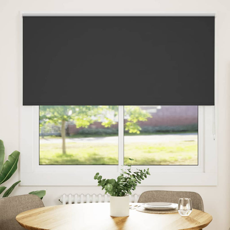 Afbeelding laden in galerijviewer, Vidaxl rolgordijn verduisterend 155x150 cm stofbreedte 151,6 cm zwart
