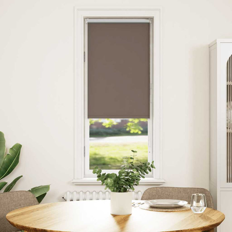 Afbeelding laden in galerijviewer, Vidaxl rolgordijn verduisterend koffie 50x175 cm stofbreedte 45,7 cm
