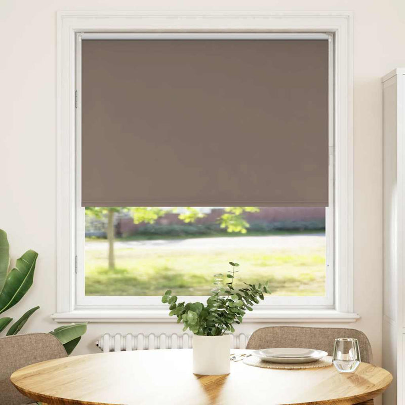Afbeelding laden in galerijviewer, Vidaxl rolgordijn verduisterend koffie 90x175 cm stofbreedte 85,7 cm
