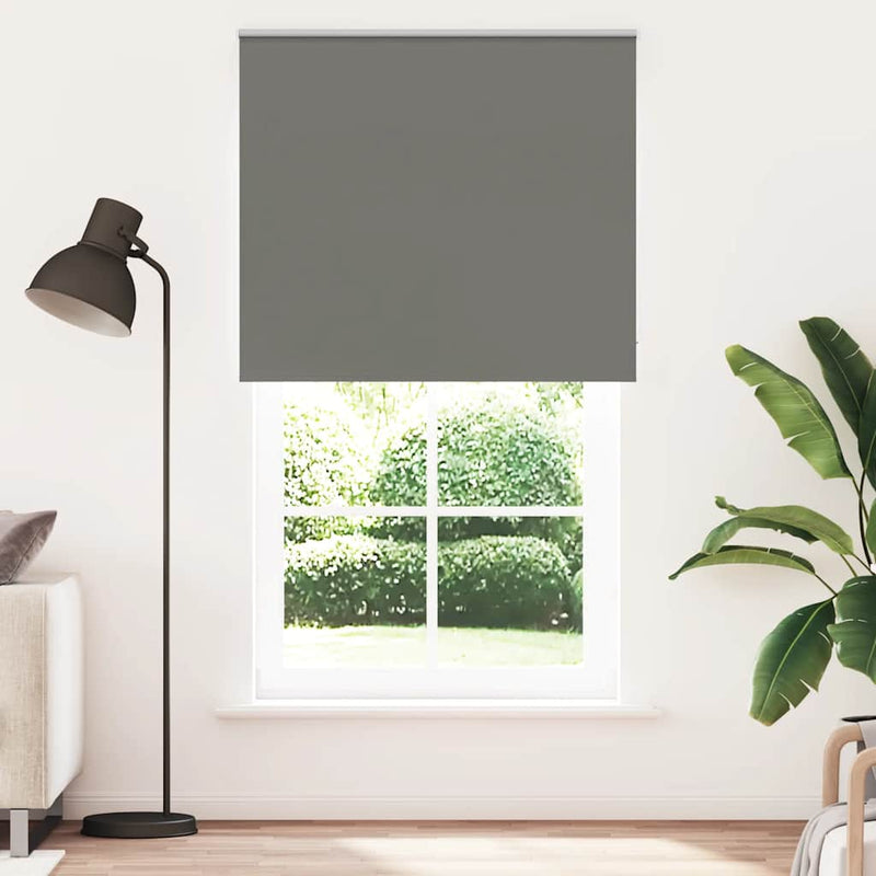 Afbeelding laden in galerijviewer, Vidaxl rolgordijn verduisterend 135x230 cm stofbreedte 131,6 cm grijs
