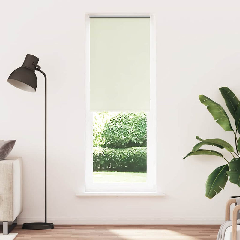 Afbeelding laden in galerijviewer, Vidaxl rolgordijn verduisterend gebroken wit 85x230 cm stofbreedte
