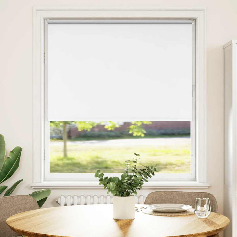 Afbeelding laden in galerijviewer, Vidaxl rolgordijn verduisterend 115x130 cm stofbreedte 110,7 cm wit
