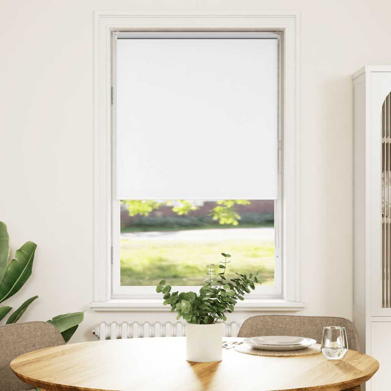 Afbeelding laden in galerijviewer, Vidaxl rolgordijn verduisterend 85x150 cm stofbreedte 80,7 cm wit
