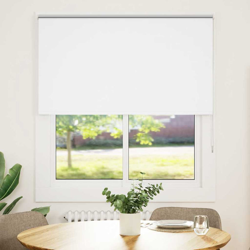 Afbeelding laden in galerijviewer, Vidaxl rolgordijn verduisterend 140x150 cm stofbreedte 136,6 cm wit
