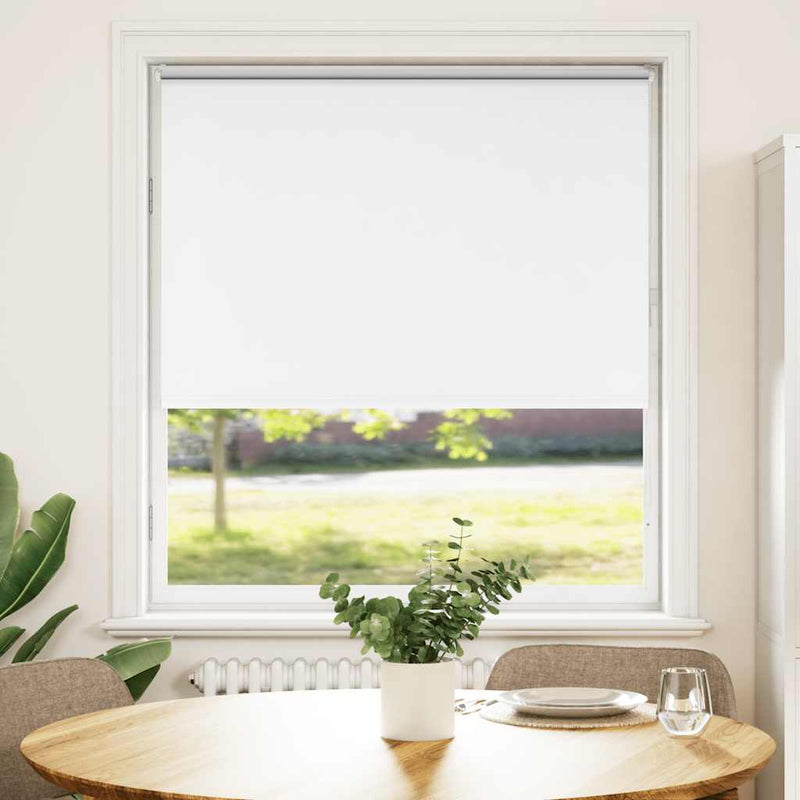 Afbeelding laden in galerijviewer, Vidaxl rolgordijn verduisterend wit 100x175cm stofbreedte 95,7cm
