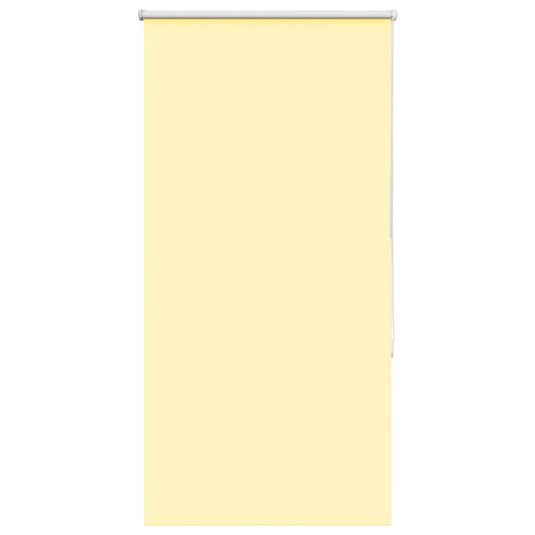 Vidaxl rolgordijn verduisterend 85x130 cm stofbreedte 80,7cm geel