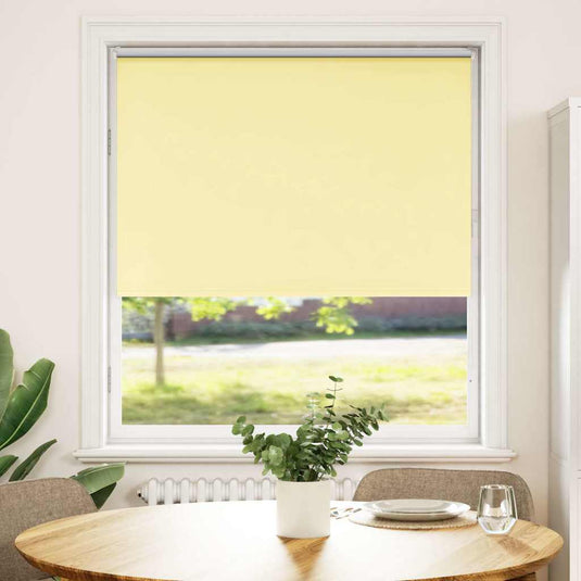 Vidaxl rolgordijn verduisterend 105x150 cm stofbreedte 100,7 cm geel
