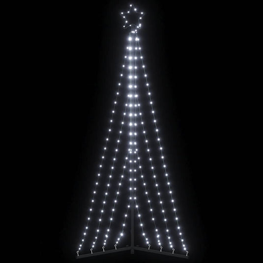 Vidaxl led-kerstboom 339 leds koud wit 182 cm