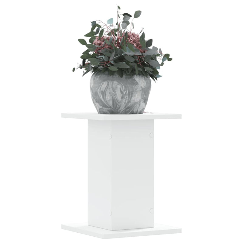 Afbeelding laden in galerijviewer, Vidaxl plantenstandaards 2 st 30x30x40 cm bewerkt hout wit
