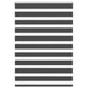 Vidaxl zebra rolgordijn 110x100 cm stofbreedte 105,9 cm zwart