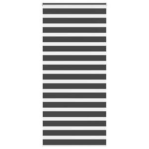 Vidaxl zebra rolgordijn 100x230 cm stofbreedte 95,9 cm zwart