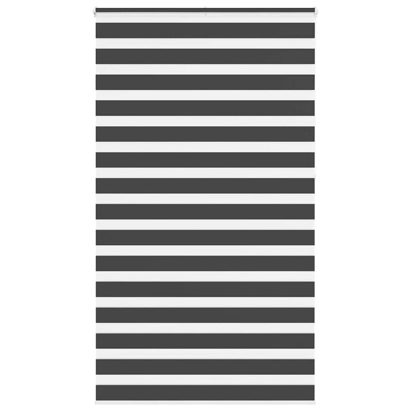 Afbeelding laden in galerijviewer, Vidaxl zebra rolgordijn 125x230 cm stofbreedte 120,9 cm zwart
