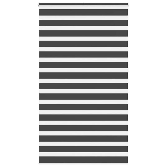 Vidaxl zebra rolgordijn 125x230 cm stofbreedte 120,9 cm zwart