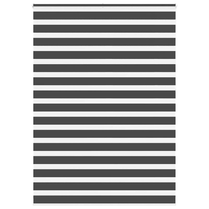 Afbeelding laden in galerijviewer, Vidaxl zebra rolgordijn 165x230 cm stofbreedte 160,9 cm zwart
