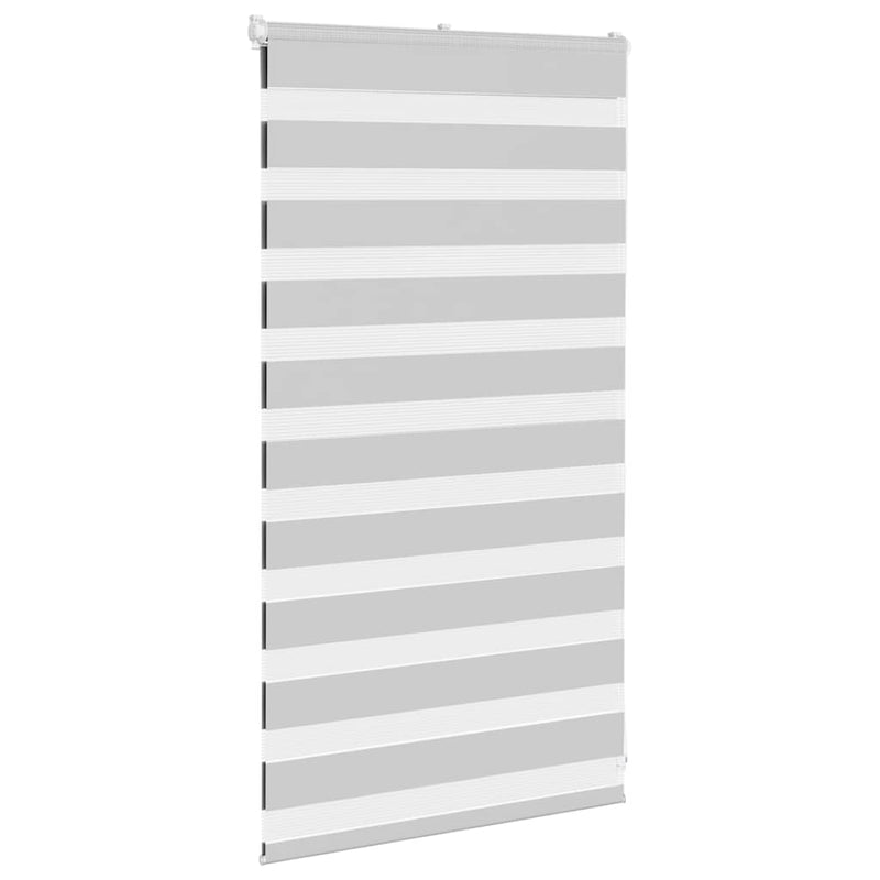 Afbeelding laden in galerijviewer, Vidaxl zebra rolgordijn 70x100 cm stofbreedte 65,9 cm lichtgrijs
