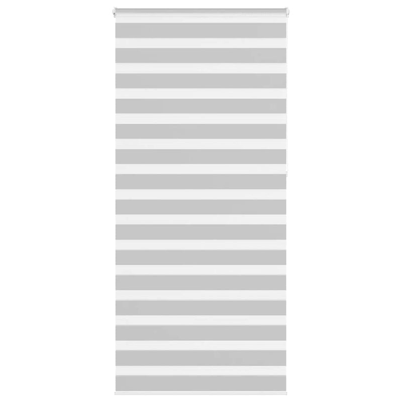 Afbeelding laden in galerijviewer, Vidaxl zebra rolgordijn 95x230 cm stofbreedte 90,9 cm lichtgrijs
