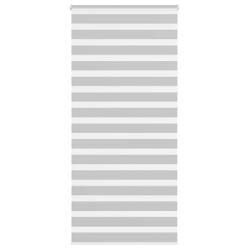Afbeelding laden in galerijviewer, Vidaxl zebra rolgordijn 100x230 cm stofbreedte 95,9 cm lichtgrijs

