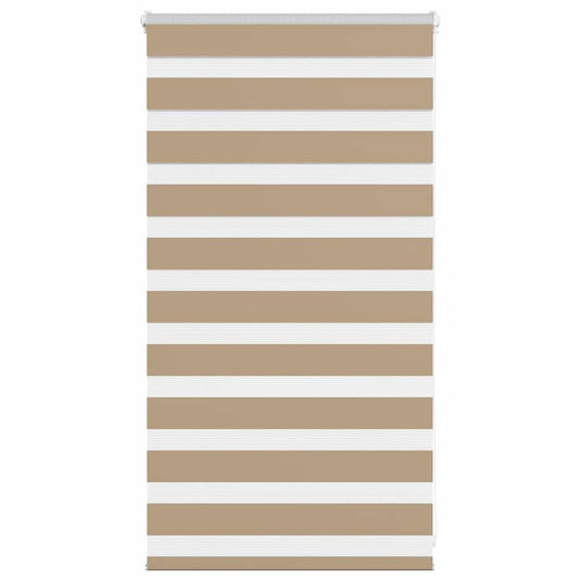 Vidaxl zebra blind 75x100 cm stofbreedte 70,9 cm polyester zandbruin