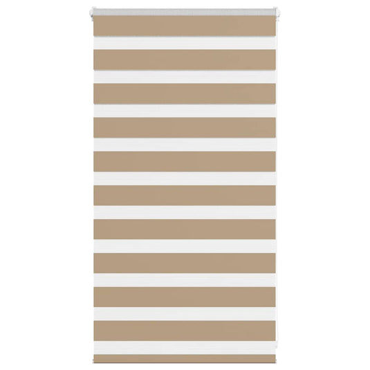 Vidaxl zebra blind 90x100 cm stofbreedte 85,9 cm polyester zandbruin