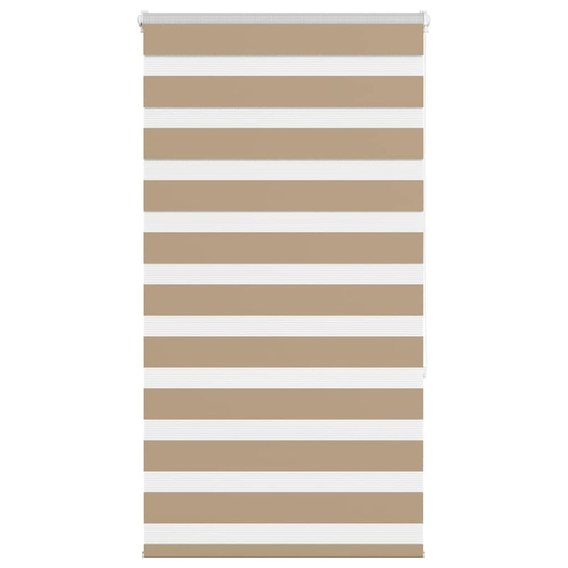 Afbeelding laden in galerijviewer, Vidaxl zebra blind 70x150 cm stofbreedte 65,9 cm polyester zandbruin
