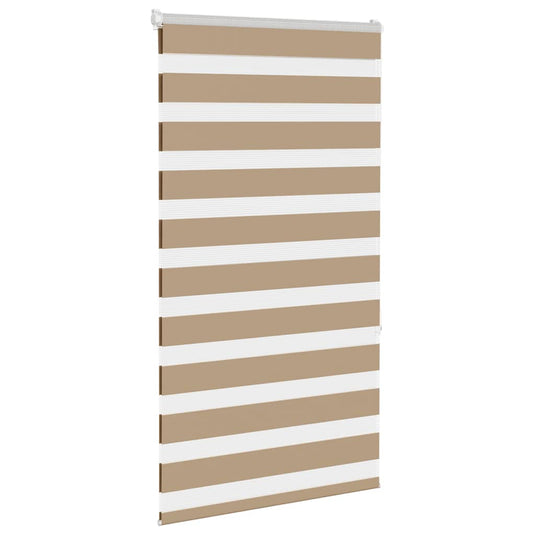 Vidaxl zebra blind 70x150 cm stofbreedte 65,9 cm polyester zandbruin