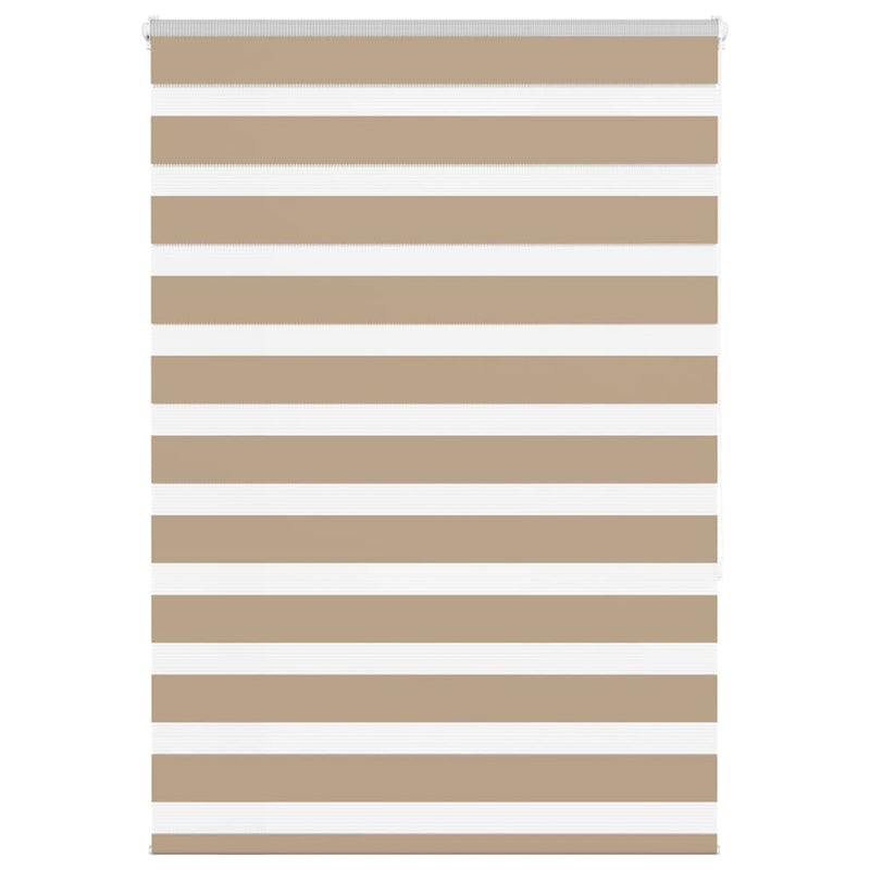 Afbeelding laden in galerijviewer, Vidaxl zebra blind 95x150 cm stofbreedte 90,9 cm polyester zandbruin
