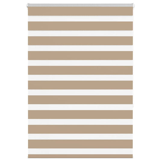 Vidaxl zebra blind 95x150 cm stofbreedte 90,9 cm polyester zandbruin